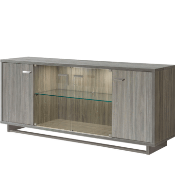 Volare 4 Door buffet w/ mirror GREY