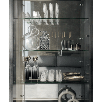 Vulcano 2 Door Curio Cabinet