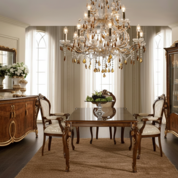 Donatello Dinning with Sovrana chairs