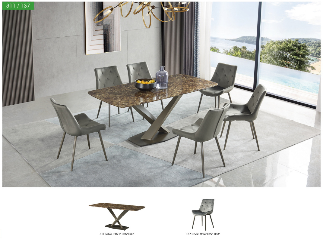 311 Marble Dining Table - Image 2
