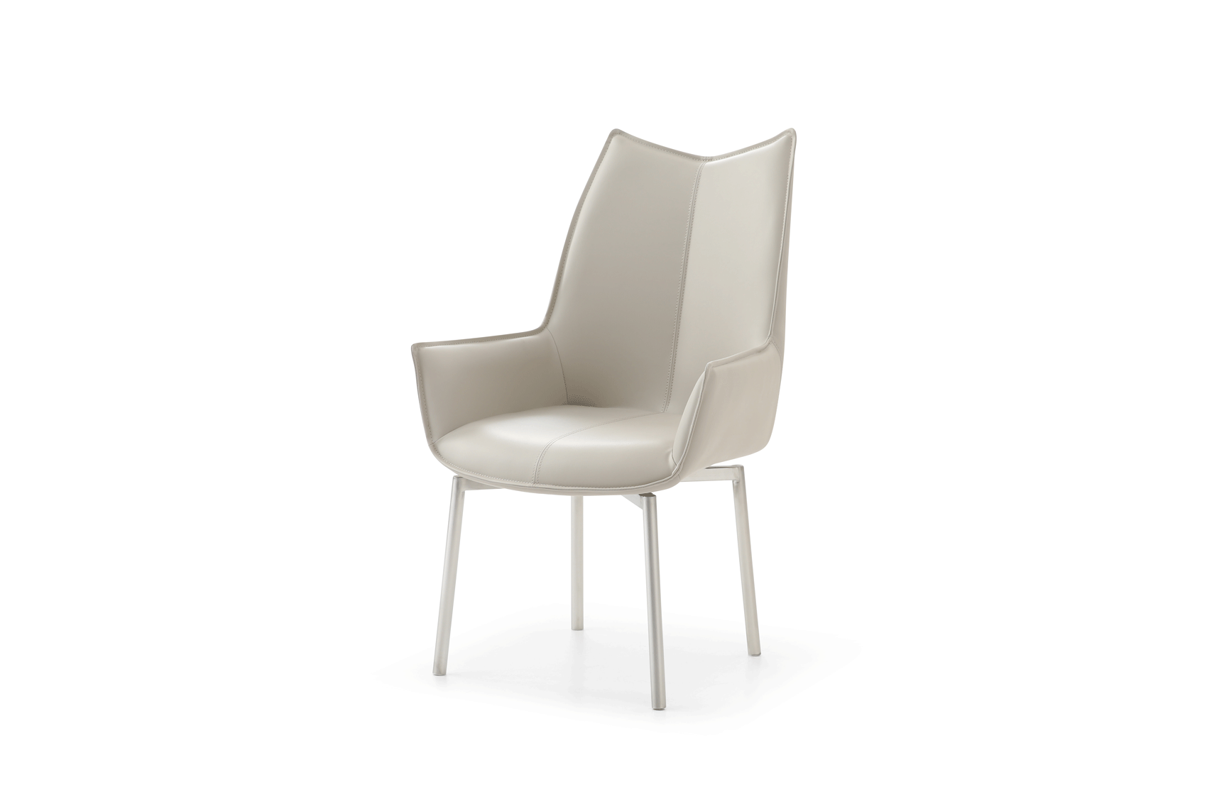1218 swivel dining chair Grey Taupe - Image 4