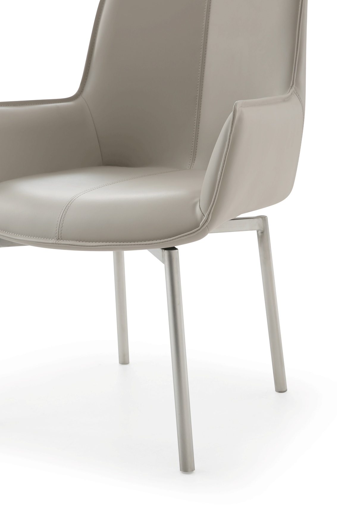 1218 swivel dining chair Grey Taupe - Image 13