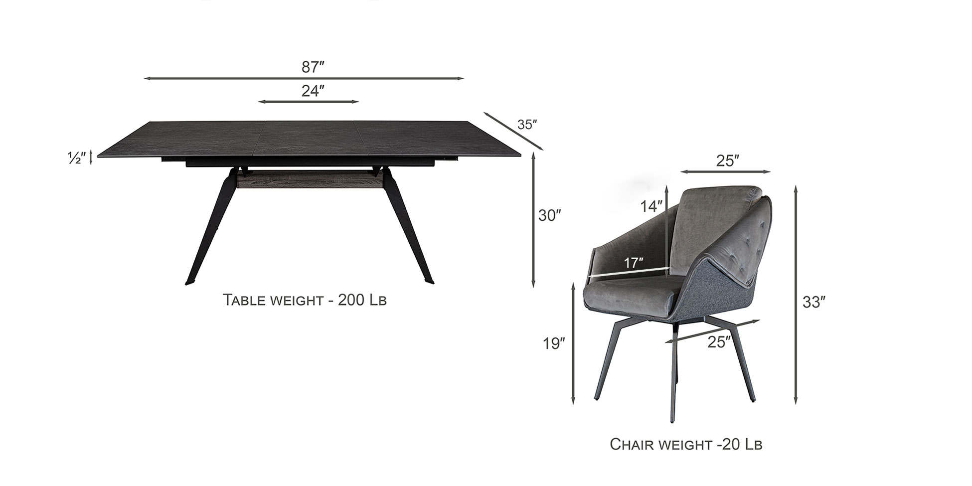 Aurora Onyx Dining set - Image 12