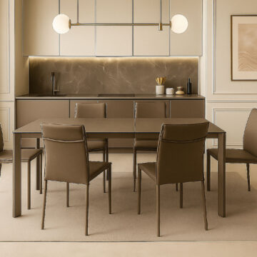 Aurora Taupe Dining set