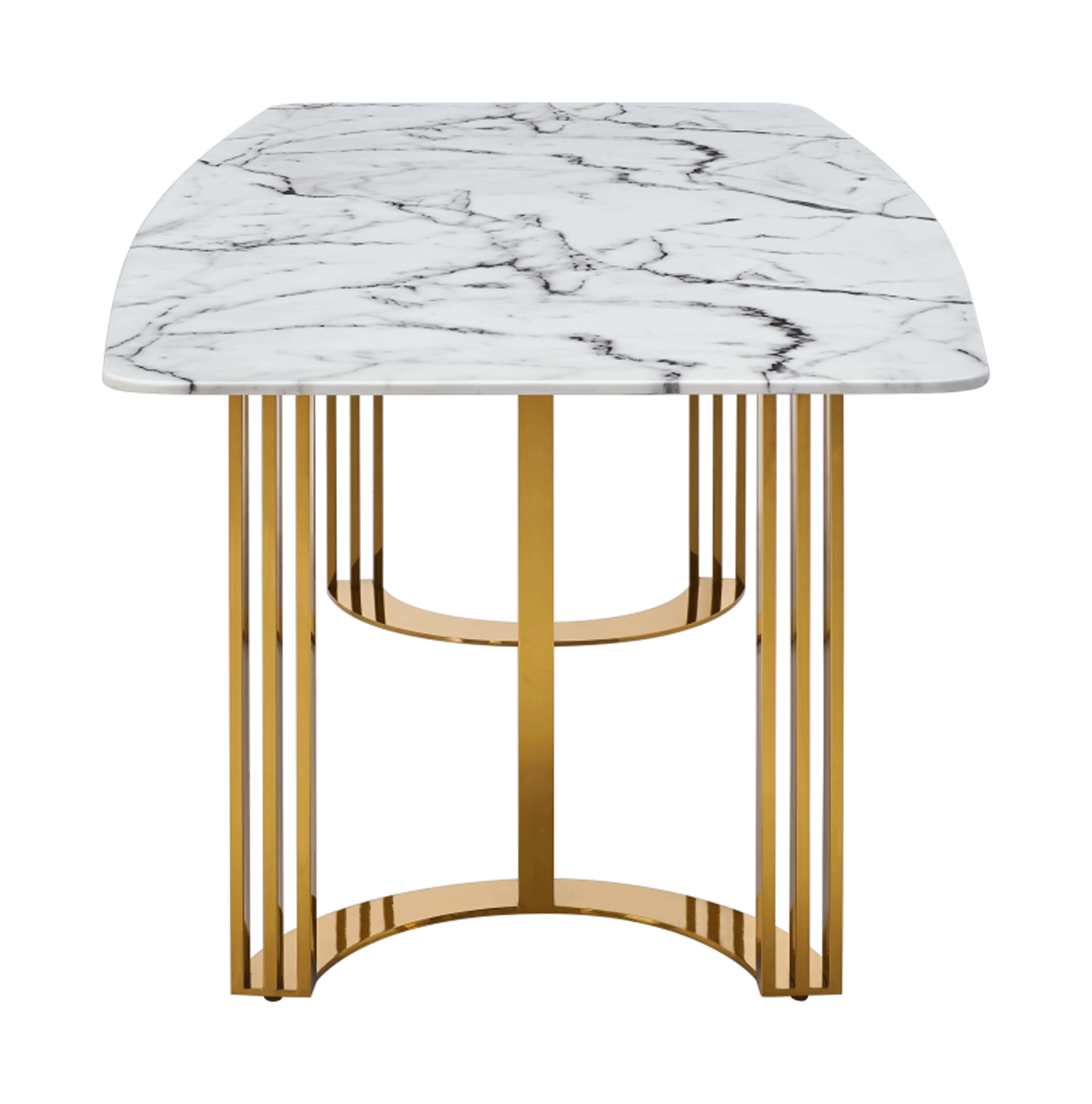 131 Gold Marble Dining Table - Image 5