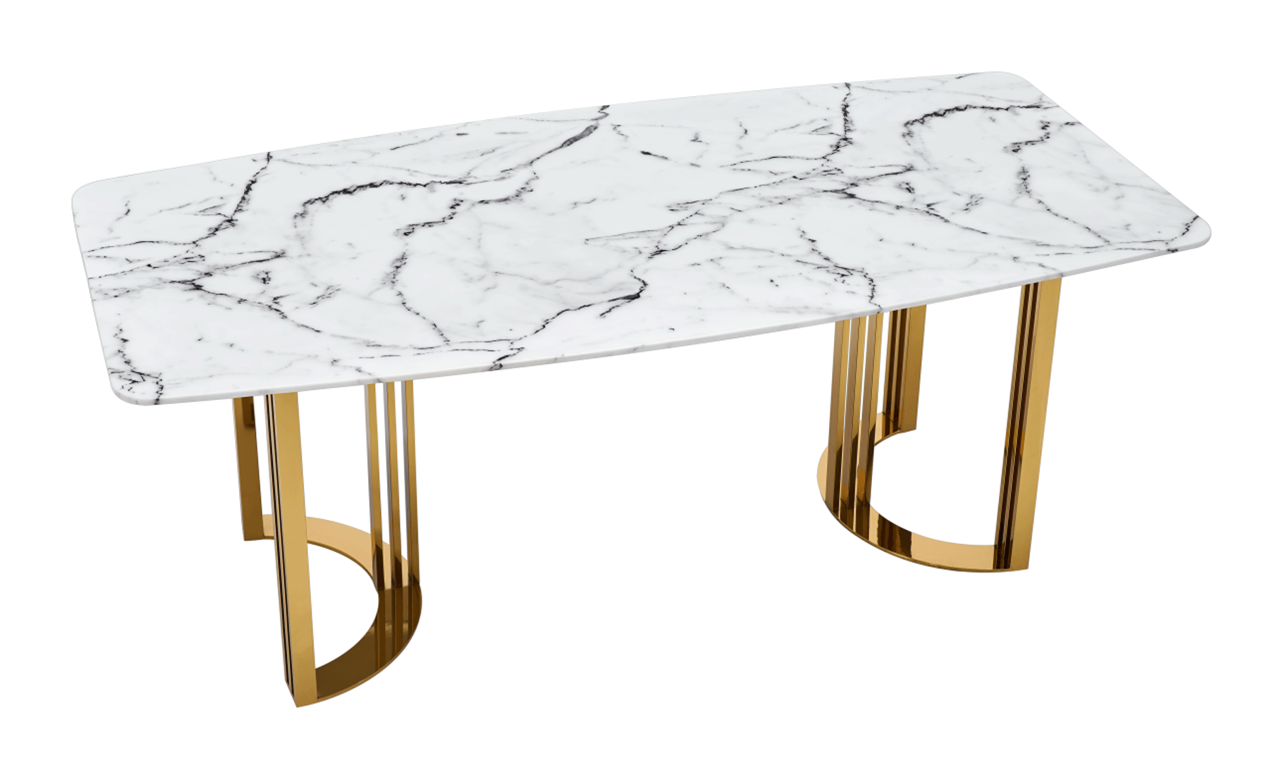 131 Gold Marble Dining Table - Image 6