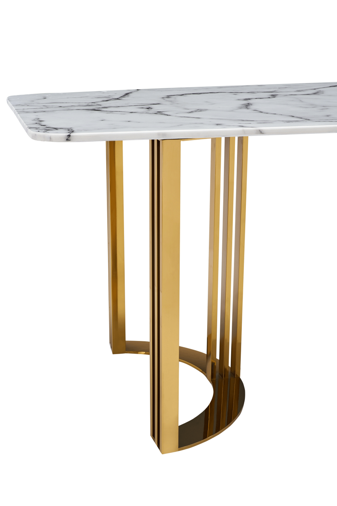 131 Gold Marble Dining Table - Image 7