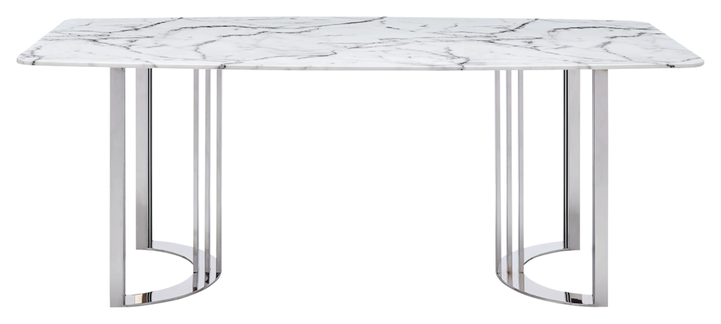 131 Silver Marble Dining Table - Image 4