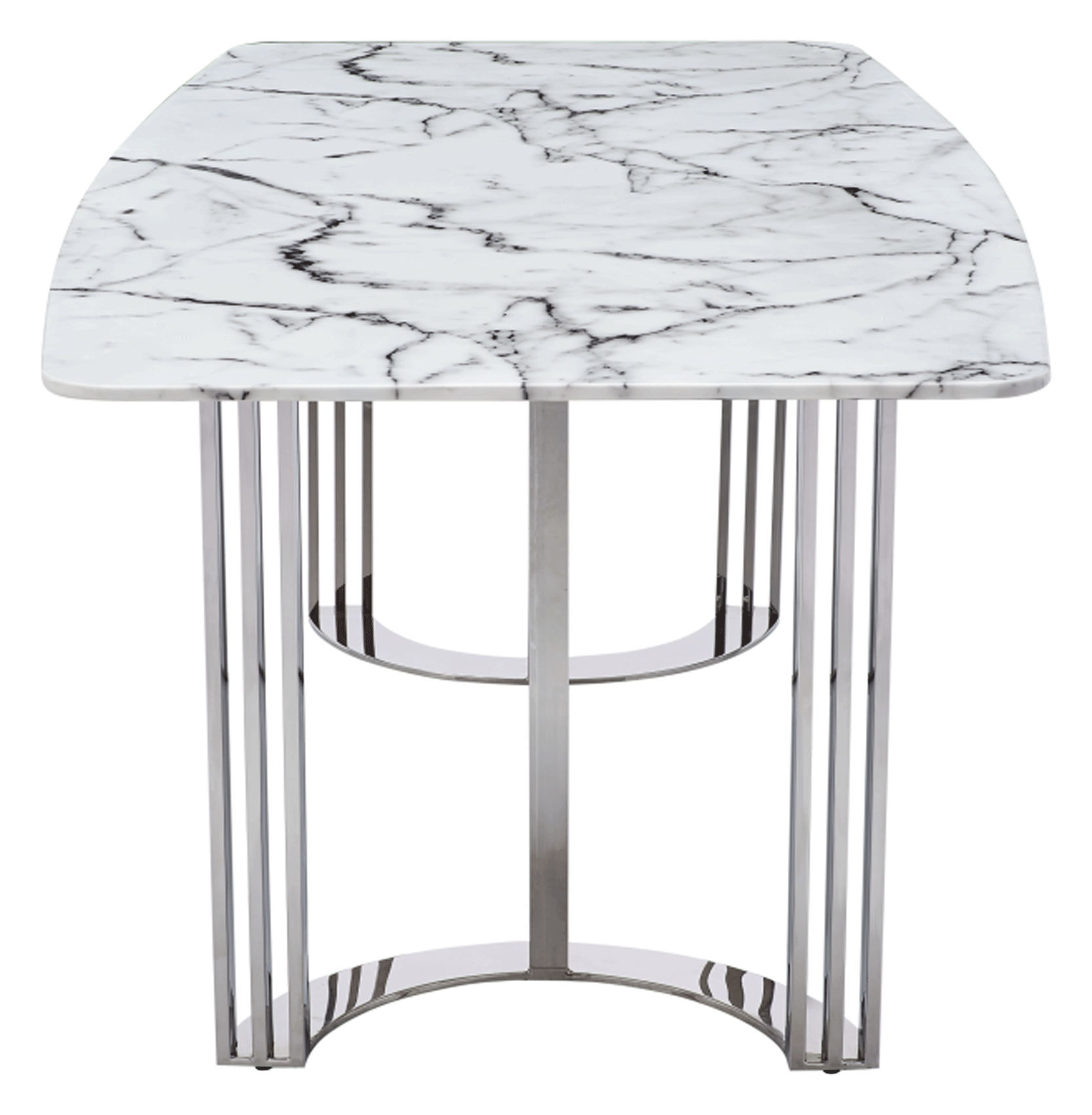 131 Silver Marble Dining Table - Image 5
