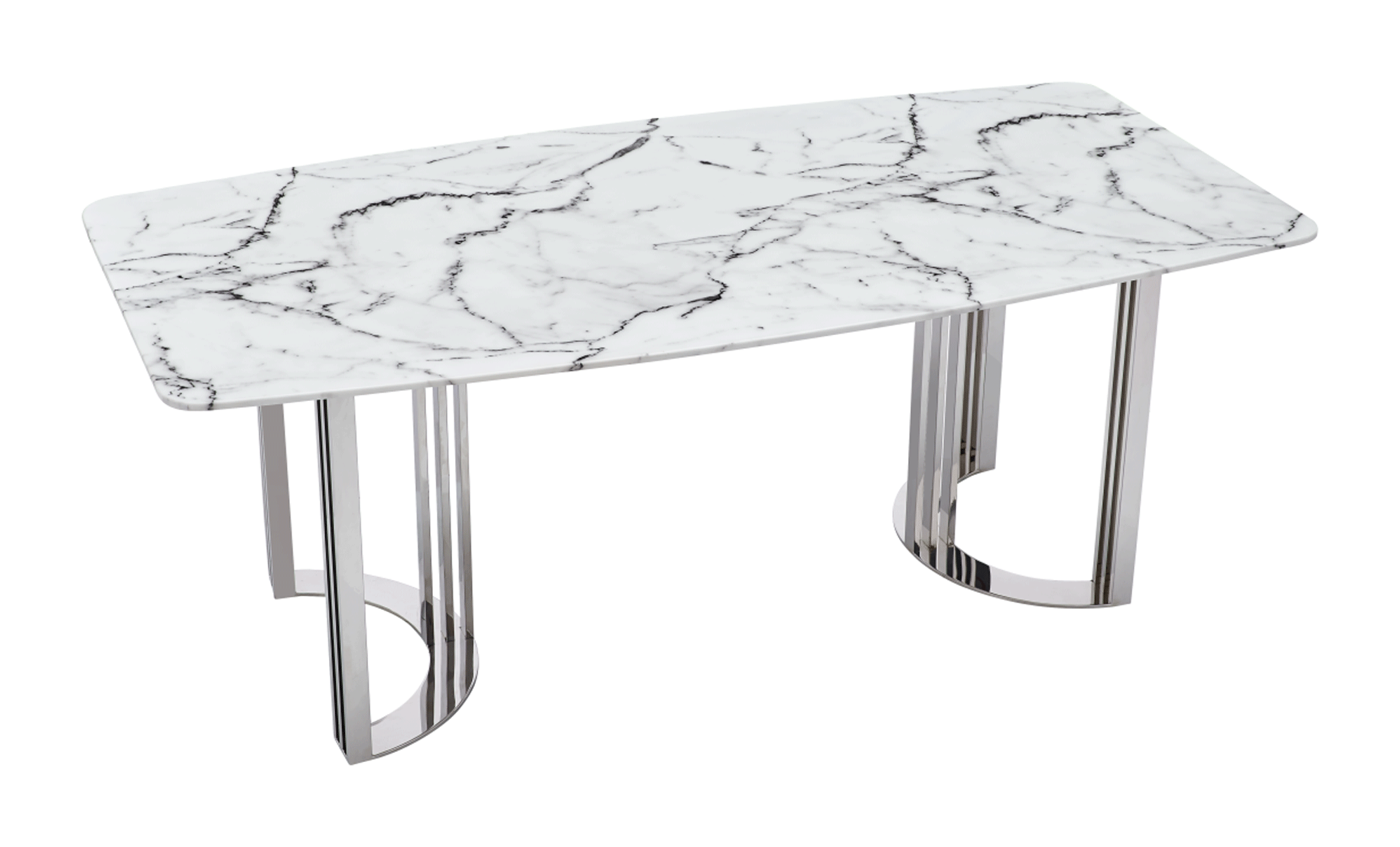 131 Silver Marble Dining Table - Image 6