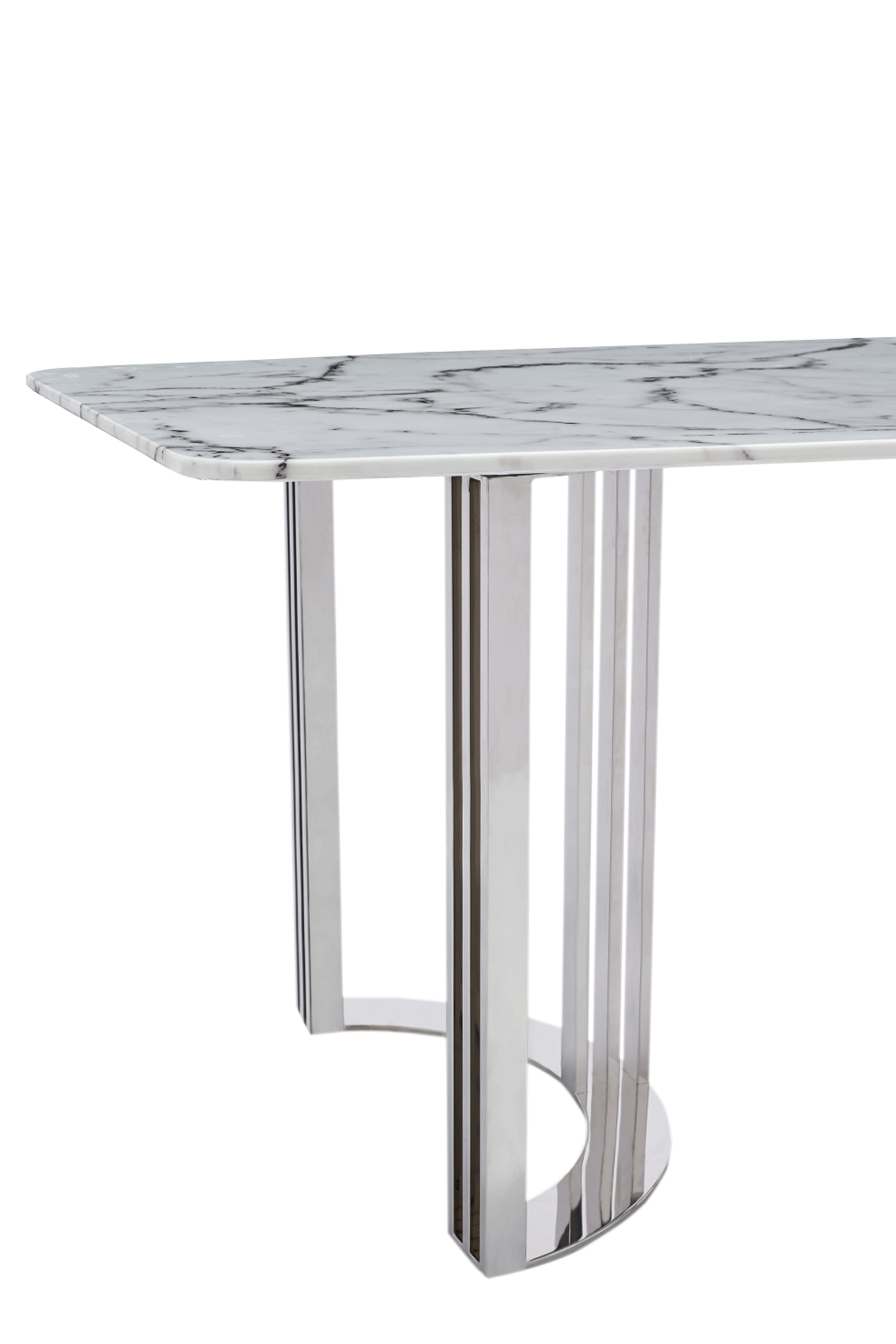 131 Silver Marble Dining Table - Image 7