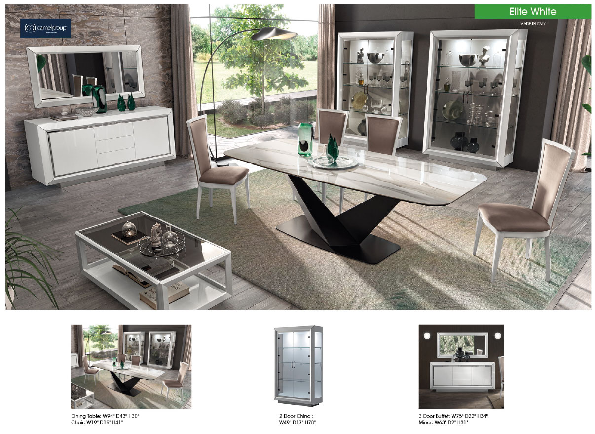 Elite WHITE Dining Room by Camelgroup – Italy - Image 3