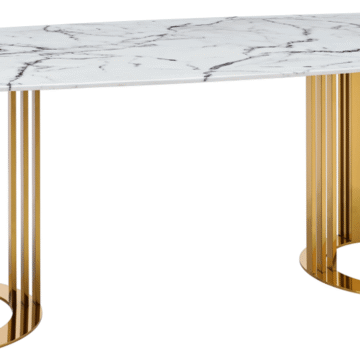 131 Gold Marble Dining Table