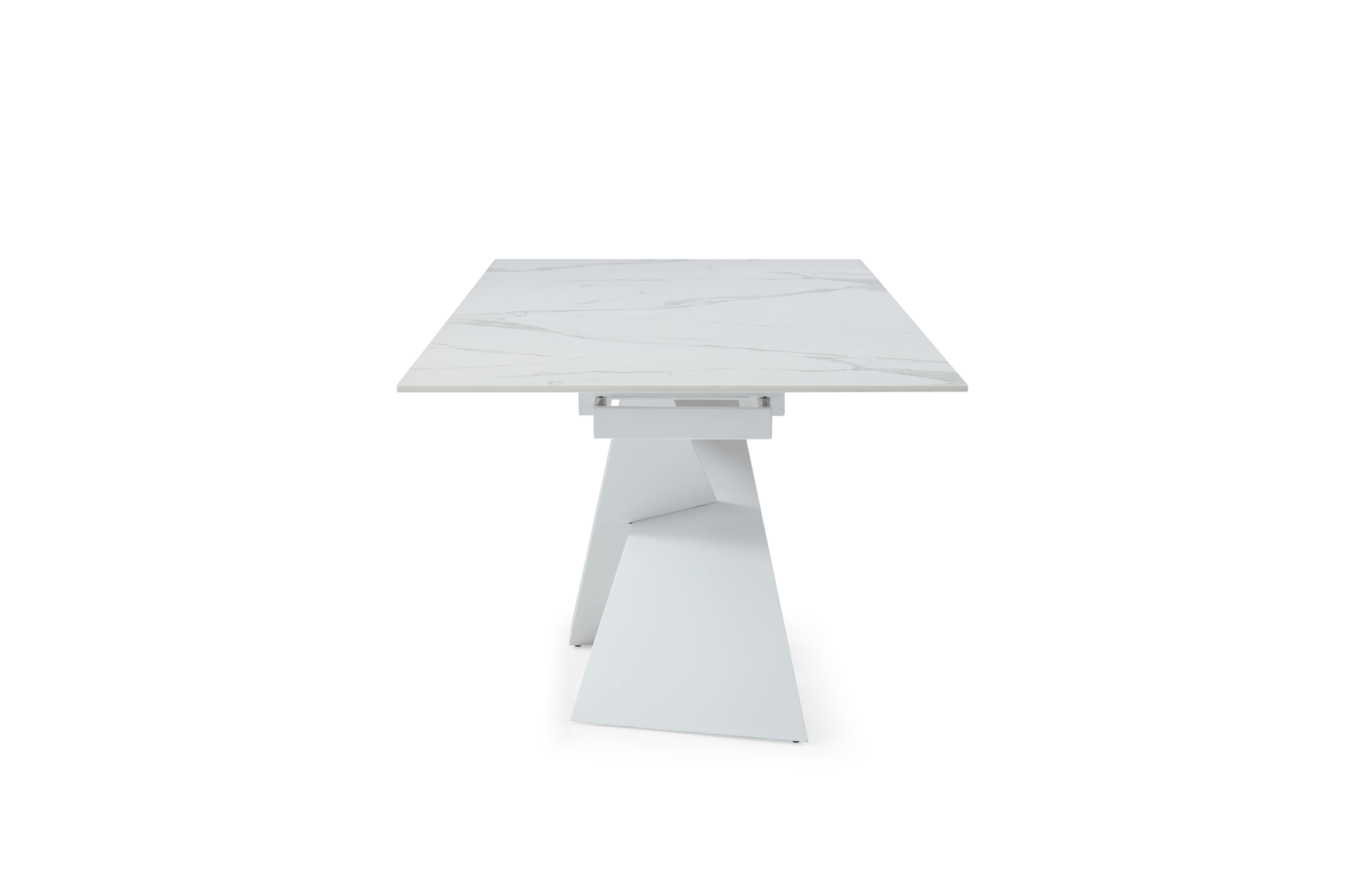 9113 White 63" Dining Table w/ext - Image 13