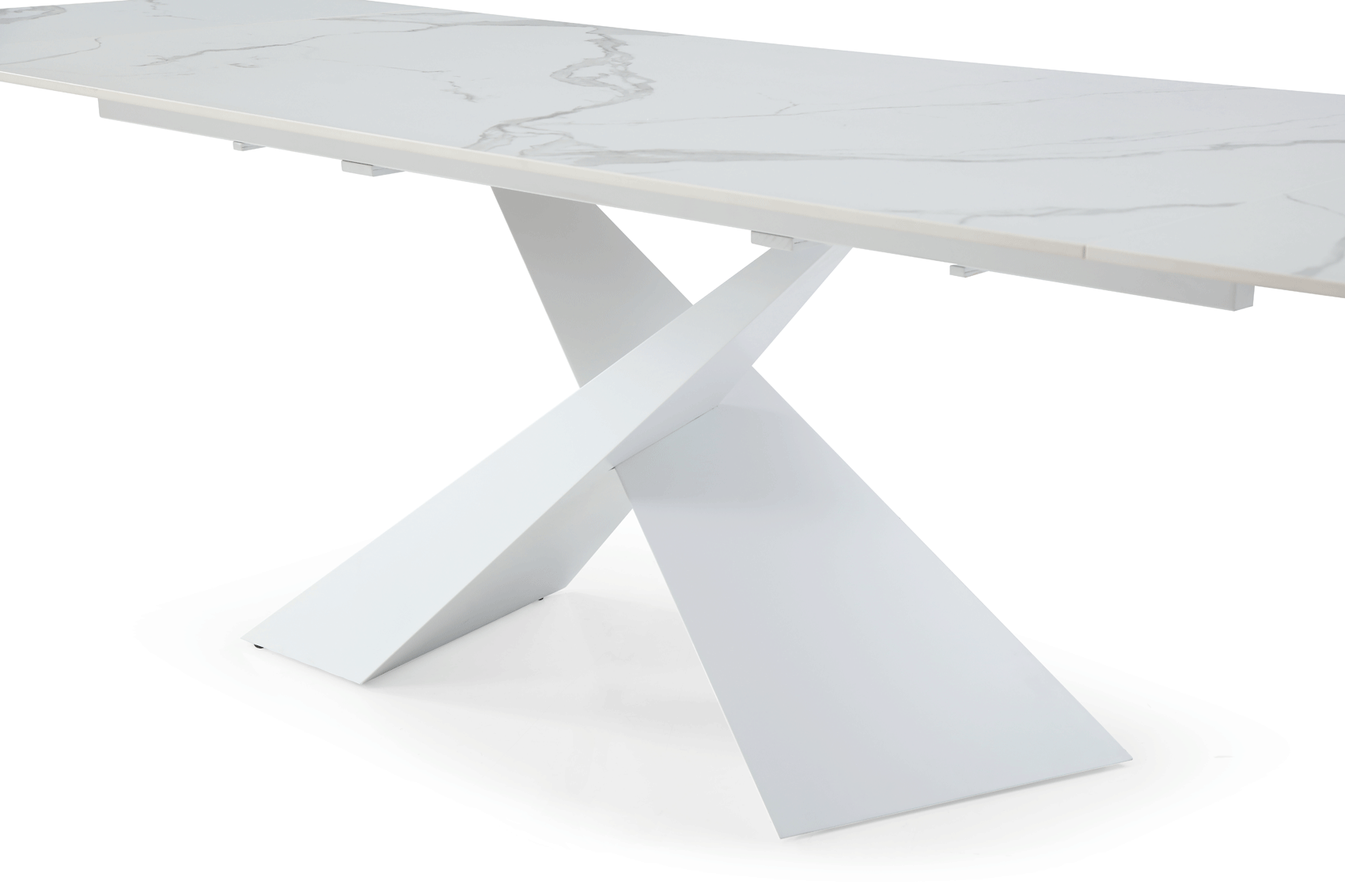 9113 White 71" Dining Table w/ext - Image 10