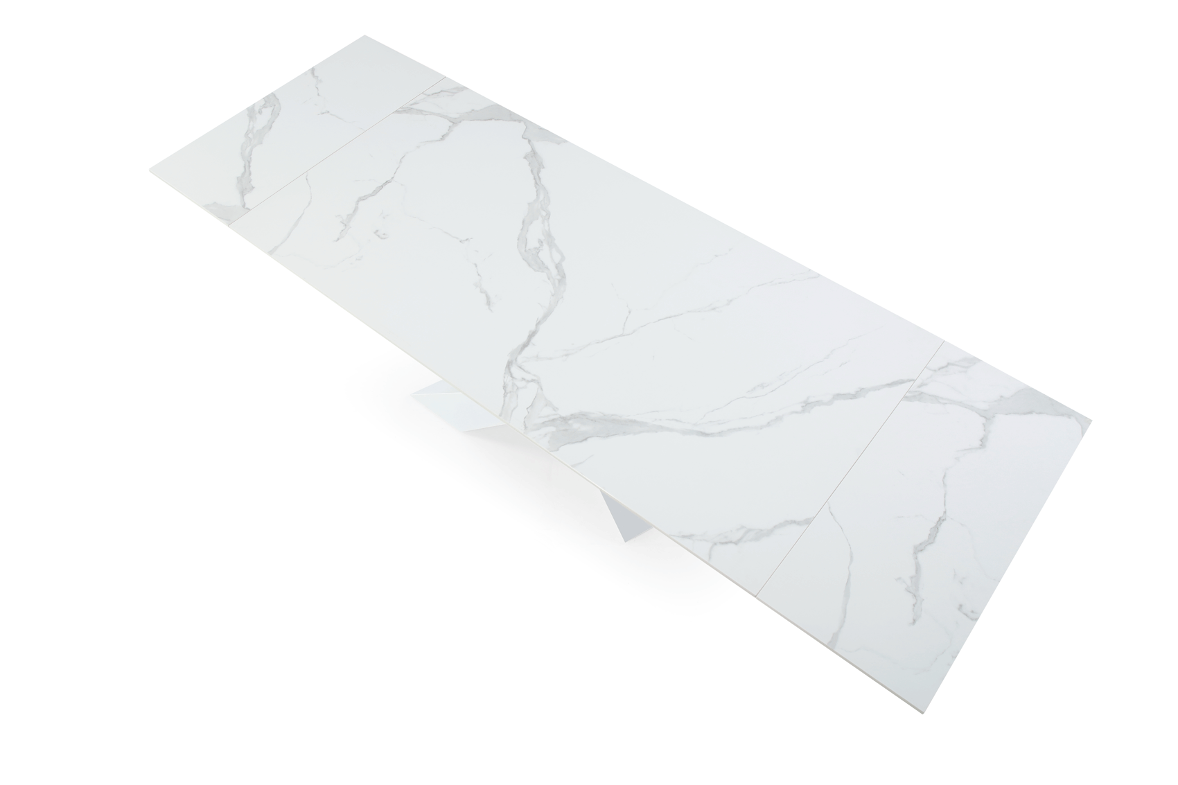 9113 White 63" Dining Table w/ext - Image 11