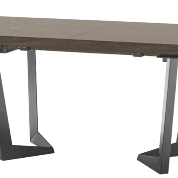 Elite Dining Table Brown Silver Birch