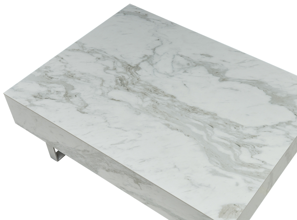 1497 White marble Coffee Table - Image 4
