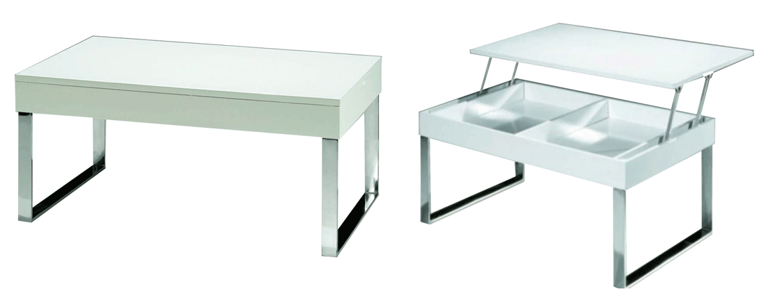 J030 White Coffee Table