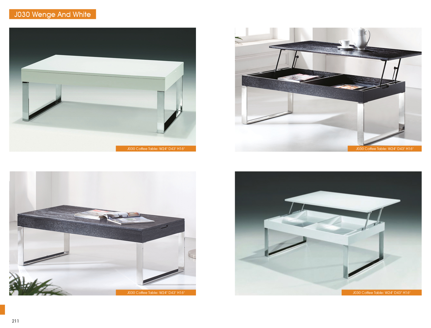 J030 White Coffee Table - Image 3
