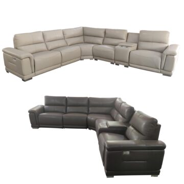 2901 Sectional w/recliner