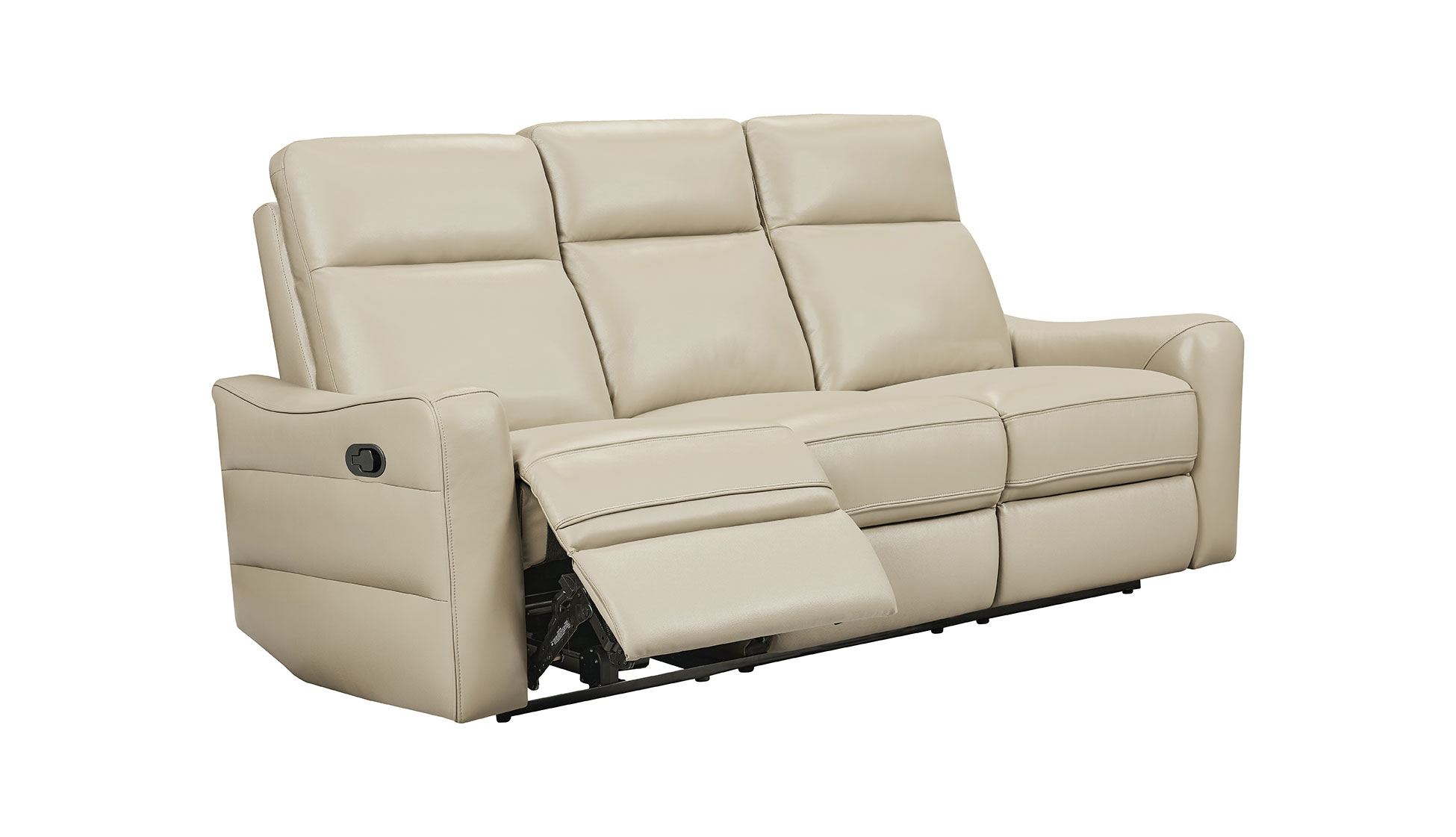 3517 Cream Loveseat w/ manual recliners - Image 6