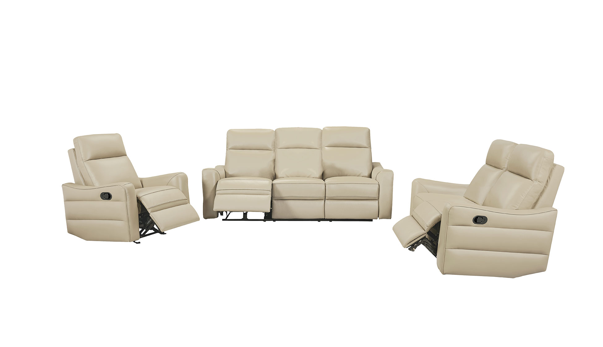 3517 Cream w/ manual recliners Group - Image 7
