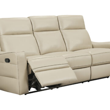 3517 Cream Sofa w/ manual recliners
