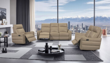 3517 Taupe w/ manual recliners Group