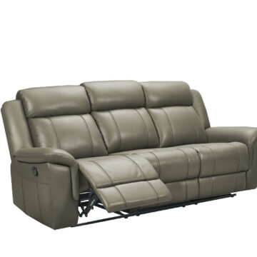 9015 Grey Sofa w/ manual recliners