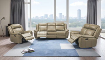 9015 Taupe w/ manual recliner