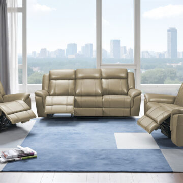 9015 Taupe w/ manual recliner