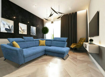 Gala sectional w/ bed and storage
