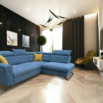 Gala sectional w/ bed and storage