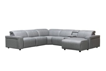 Gino Sectional Fabric w/power recliner