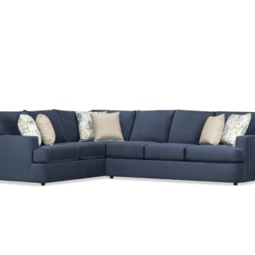Oscar Sectional in Fabric Blue