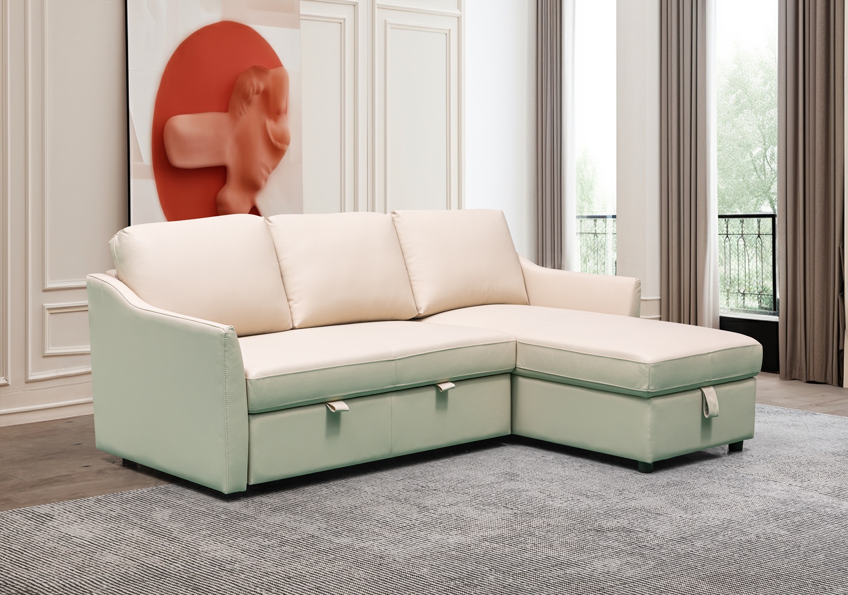 Zerax Sectional w/sleeper