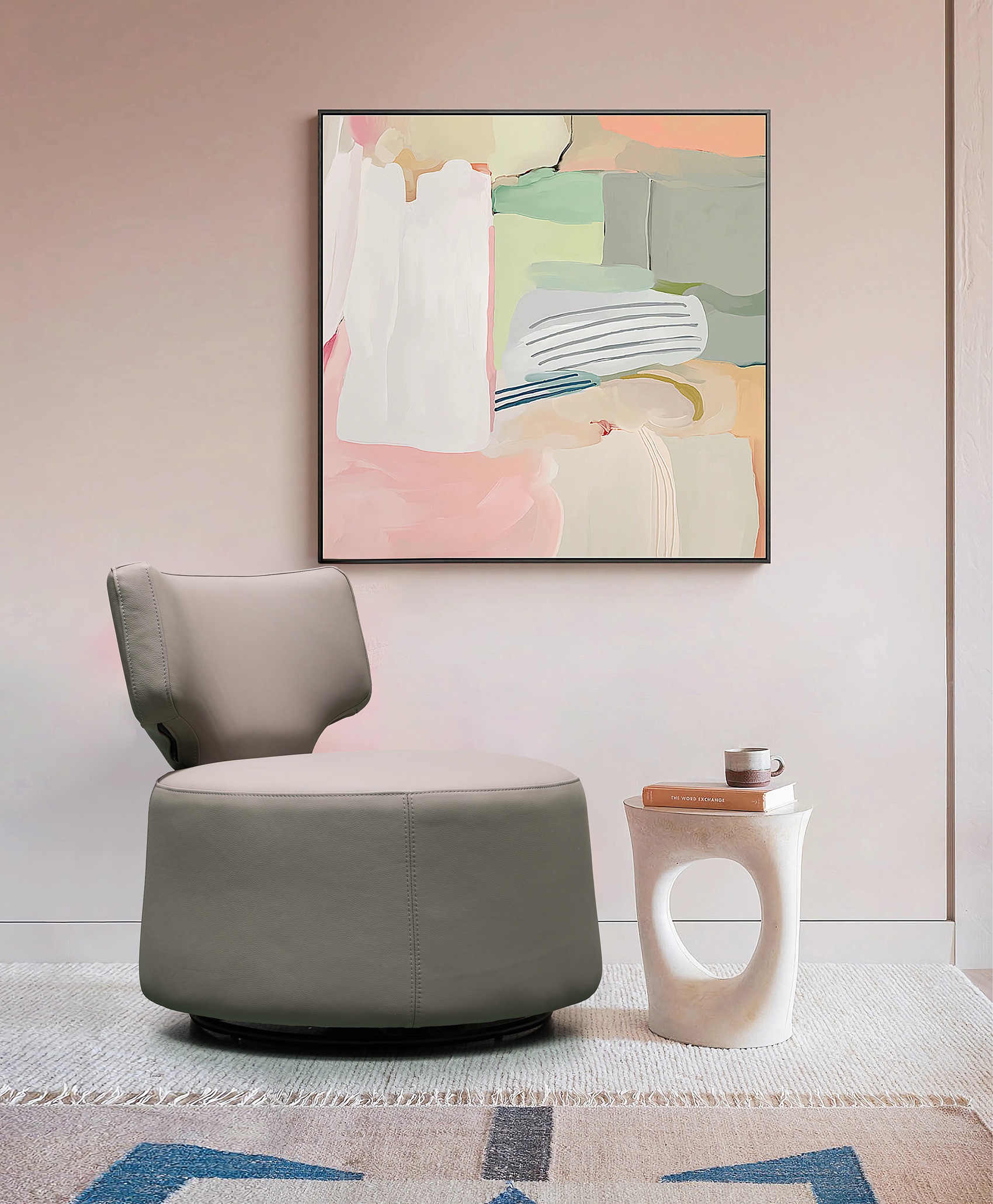 CN030 Swivel Chair Grey