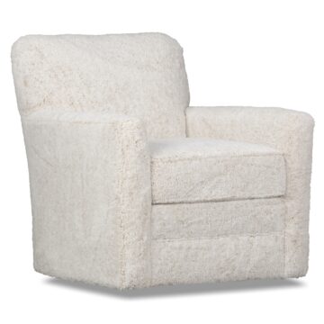 J2561 Fabric Swivel Accent Chair with Track Arm