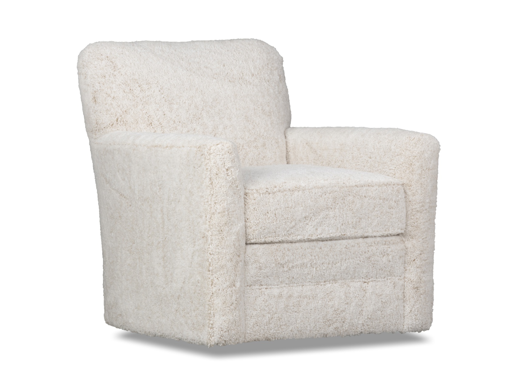 J2561 Fabric Swivel Accent Chair with Track Arm