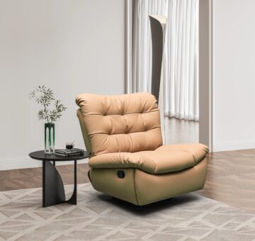 J339 Manual Recliner Leather Chair
