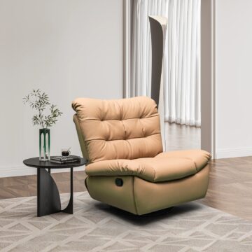 J339 Manual Recliner Leather Chair
