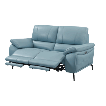 2934 Blue Loveseat w/ electric recliners