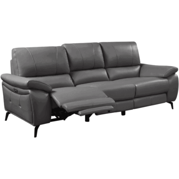 2934 Dark Grey Sofa w/ electric recliners