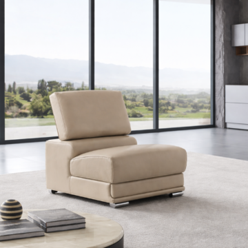 2119 Armless Chair – Beige