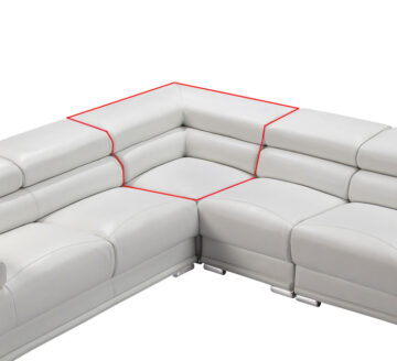 2119 Corner piece - White