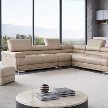 2119 Sectional with Extra Chair - Beige