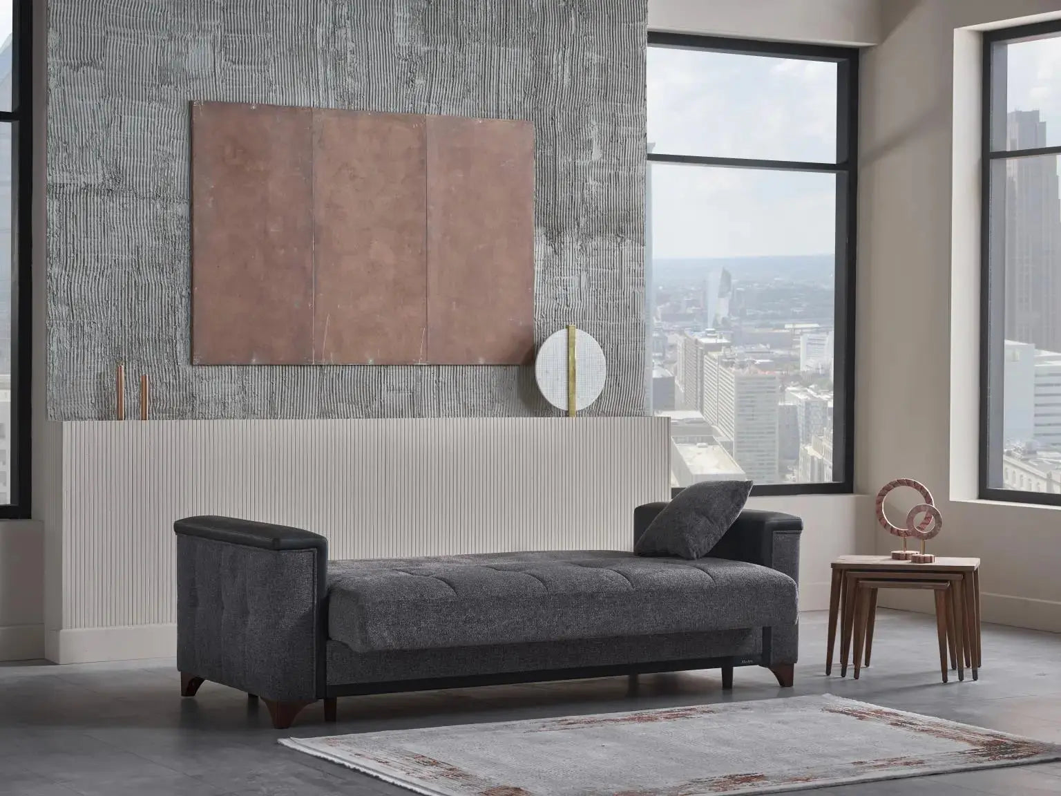 CHARLOTTE Living Room — Anthracite / Living Room Set 3+2+1 - Image 7