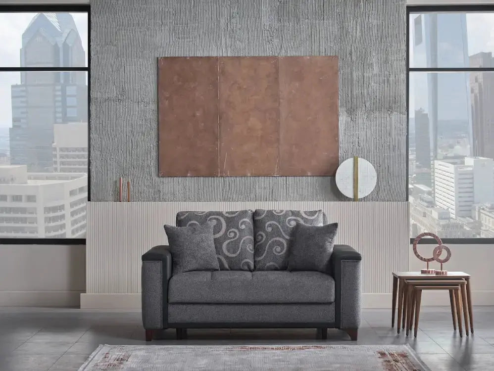 CHARLOTTE Loveseat — Anthracite