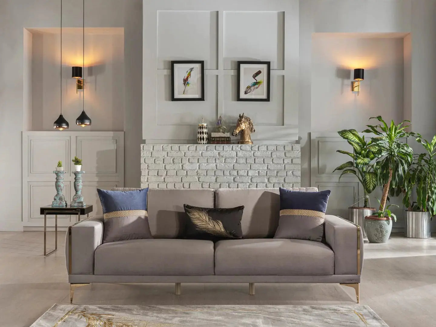 CARLINO Loveseat — Napoly Gray